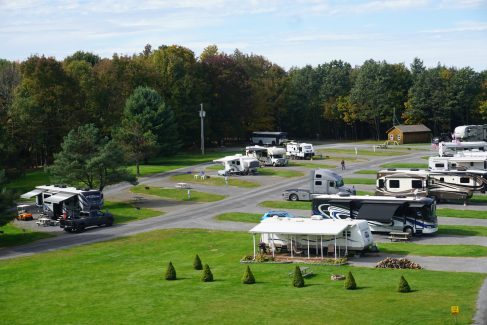 open water sewer electric sites at Hartwick Highlands campground in Cooperstown NY