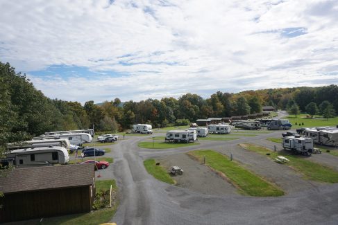 open water sewer electric sites at Hartwick Highlands campground in Cooperstown NY